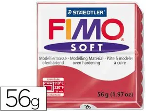 Pasta Staedtler Fimo Soft Rojo Cereza 56Gr Compra Hoy