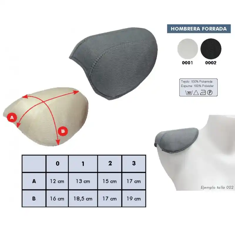 Hombreras Forradas - Semi-ranglan FR-25 - 0 - 0001 Blanco Stock Limitado