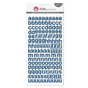 Alfabeto Goma Eva Autoadhesivo Azul Nuevo Modelo