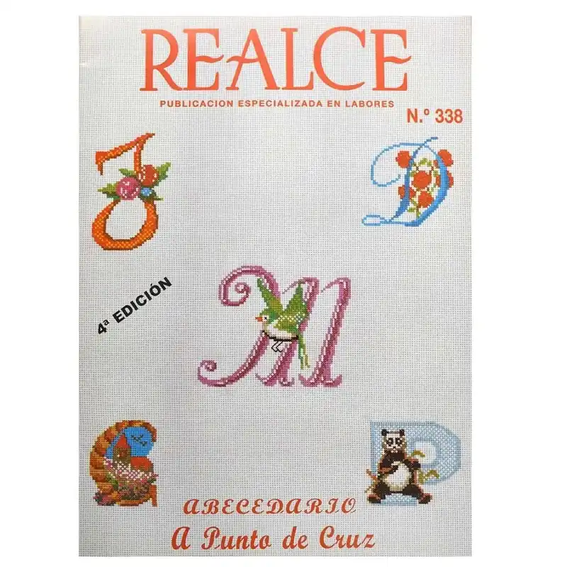 Abecedarios a punto de cruz nº338 realce Garantía De Devolución De Dinero