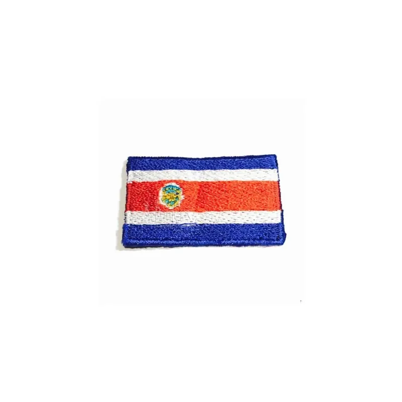 Novedad Aplicación bandera costa rica bordada