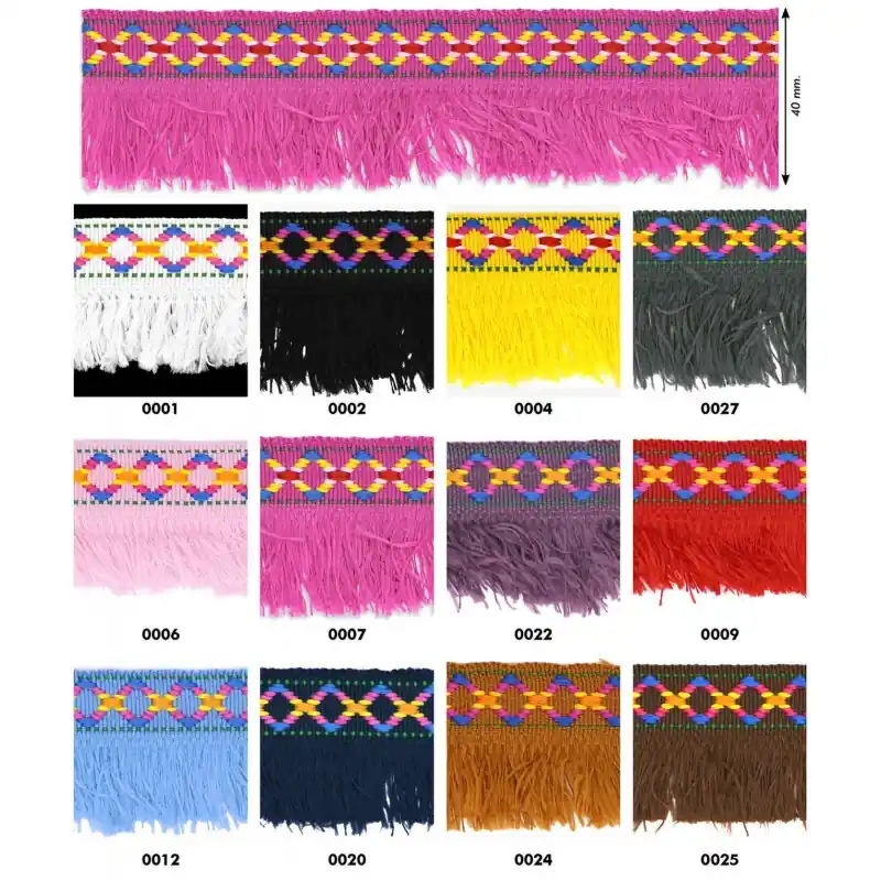 Imprescindible (Must-Have) Fleco Tapacosturas Adivasi 4cm FL6 - 0002 Negro