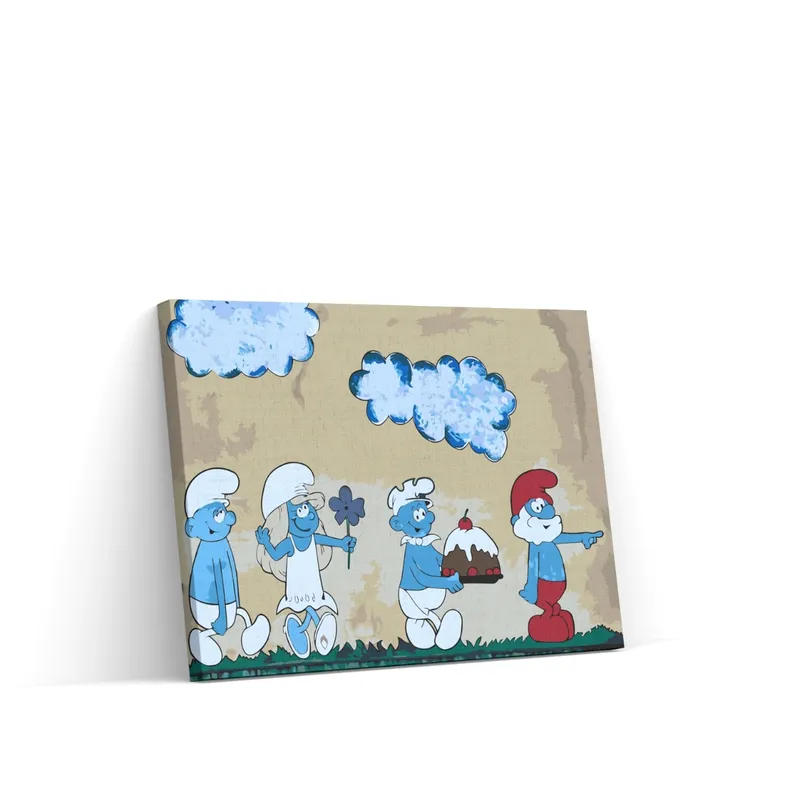 Directo De Fábrica Pintar por Números – Pitufos