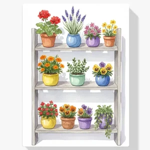 Pintar por Números – Planta de interior floral Edición Limitada