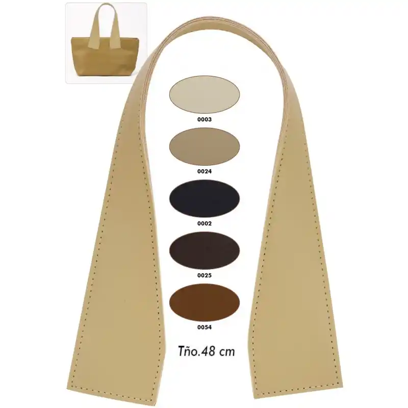 Súper Precio Asa de Bolso Bullock - Polipiel 48 cm - 0003 Marfil