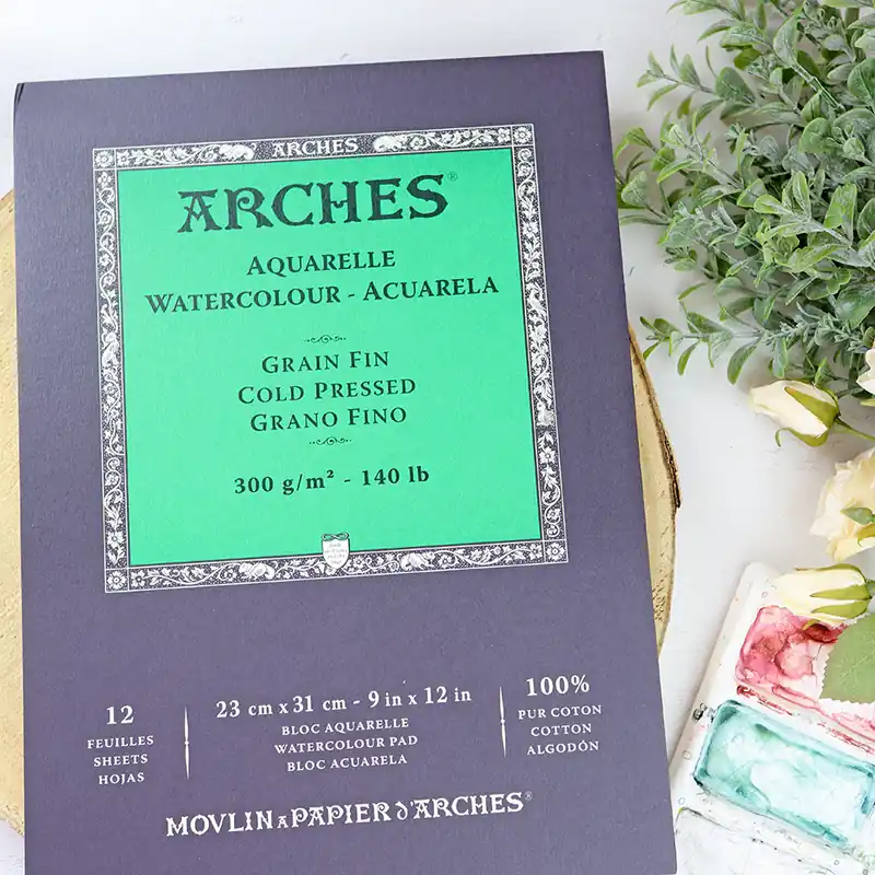 Papel para acuarela Grano Fino de Arches Marca Reconocida
