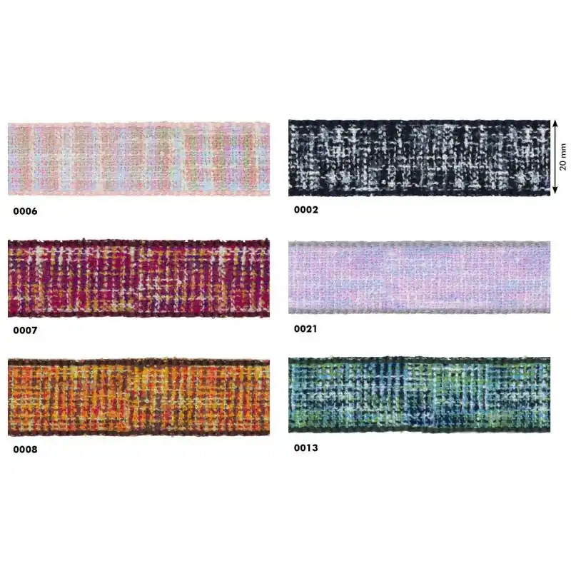 Nueva Colección Pasamanería Batida Lami 2,5cm - 0002 Negro