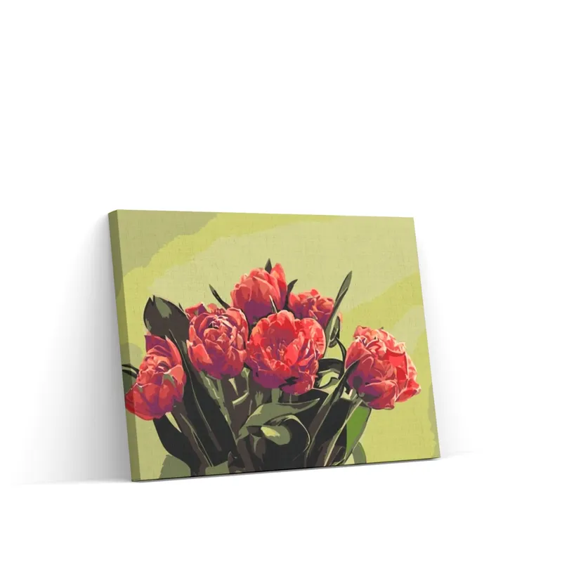 Pintar por Números – Ramo de tulipanes rojos Barato