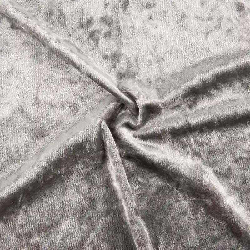 Terciopelo Moda Gris Perla Precio De Oferta