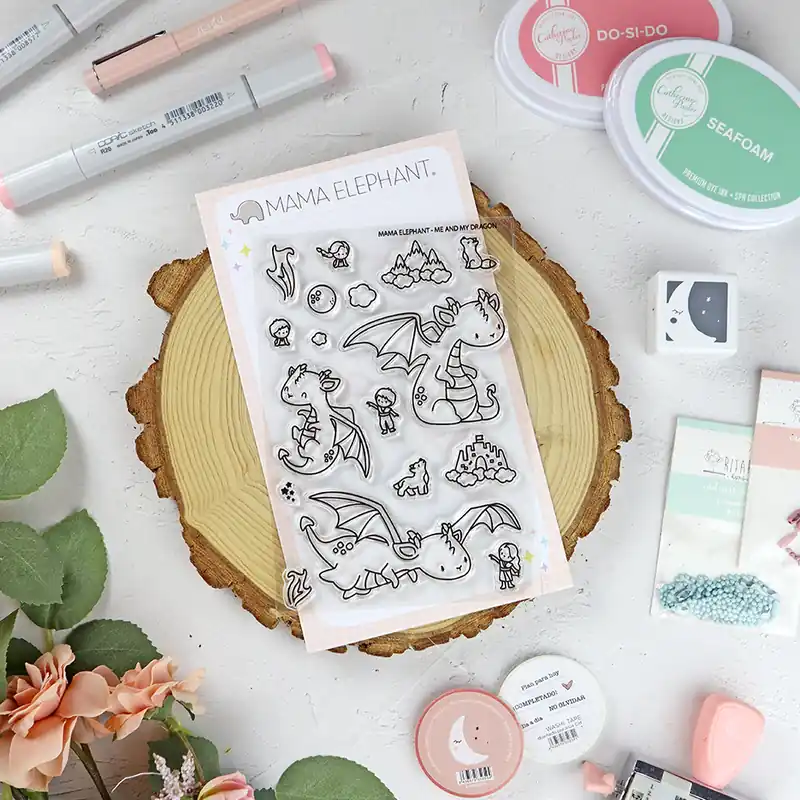 Set de sellos Me & My Dragon de Mama Elephant Precio Económico