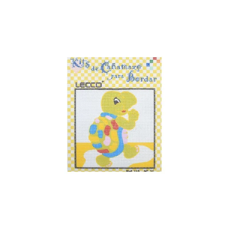 Precio De Oferta Kit petit point infantil tortuga