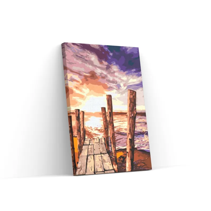 Envío Inmediato Pintar por Números – Puesta de sol en la playa