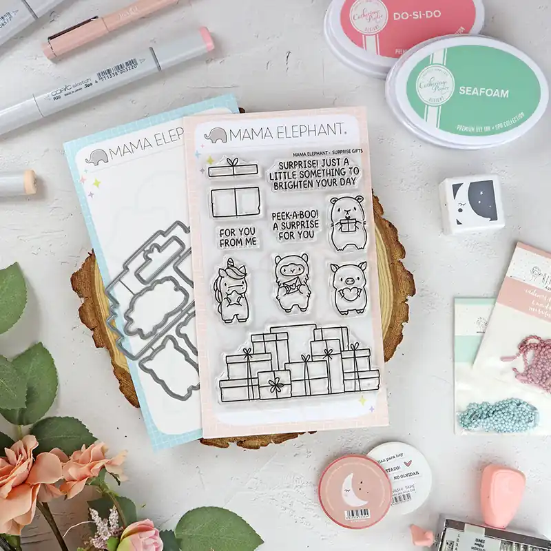 Set de sellos+troquel Surprise Gifts de Mama Elephant Comprar En Línea