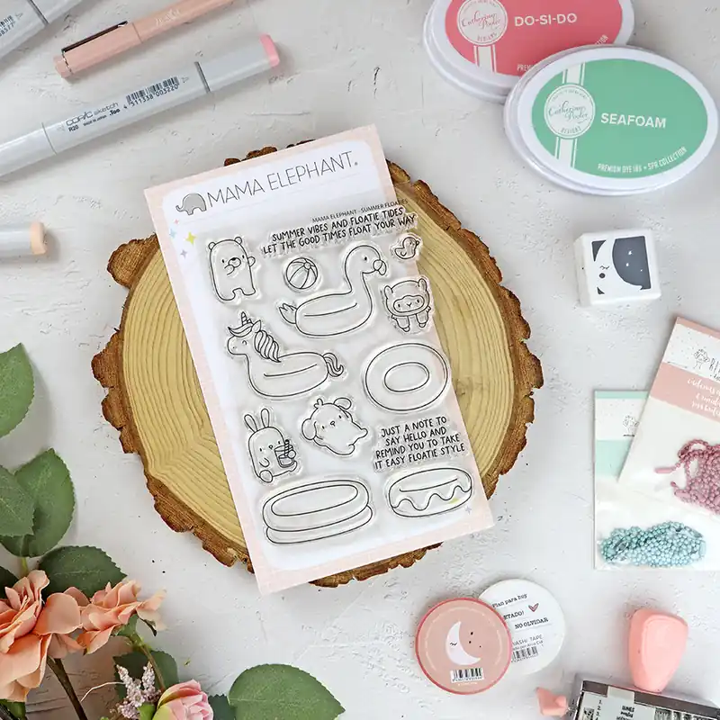 Mejor Precio Set de sellos Summer Floaties de Mama Elephant