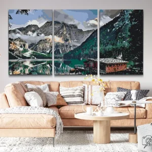 Pintar por Números – Refugio de montaña (set de 3) Garantía De Devolución De Dinero