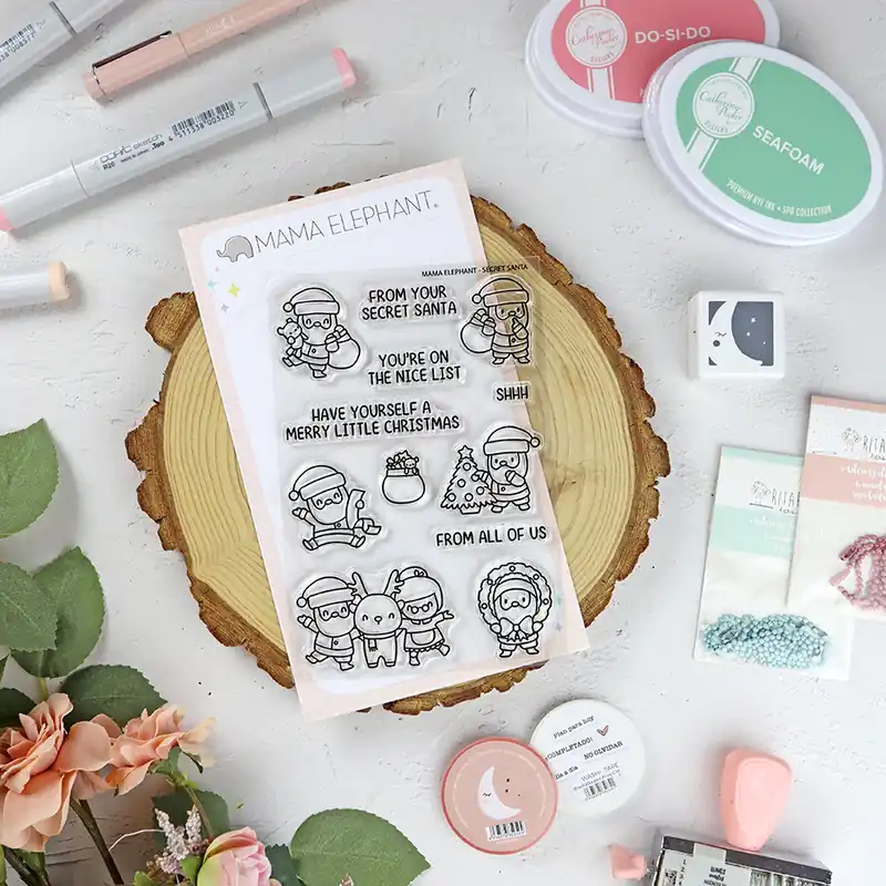 Oferta De Temporada Set de sellos Secret Santa de Mama Elephant