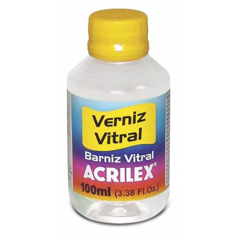 Barniz vitral incoloro Nº500 Acrilex 100 ml. Ocasión Especial