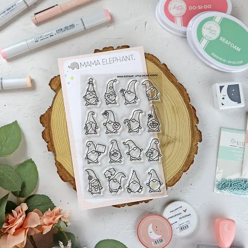 Favorito De Clientes Set de sellos Little Gnome Agenda de Mama Elephant
