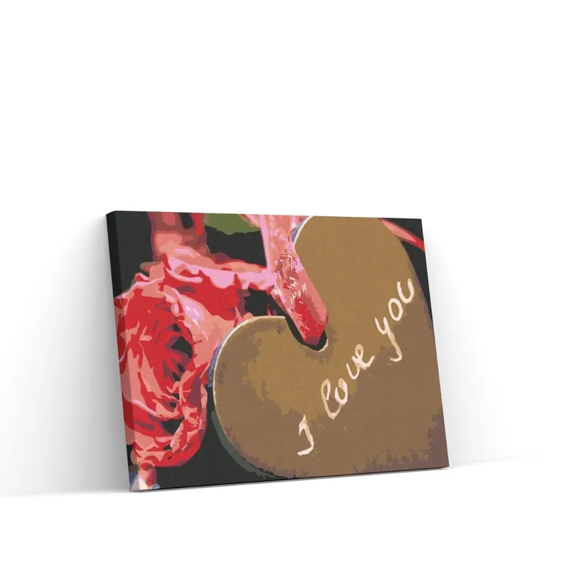 Bestseller Pintar por Números – Rosas con corazón