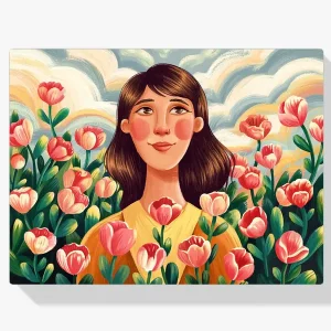 Solo Hoy Pintar por Números – Rubor en flor