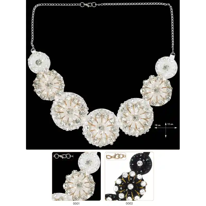 Envío Inmediato Cuello joya cristal cadena Piombino - 0001 Márfil