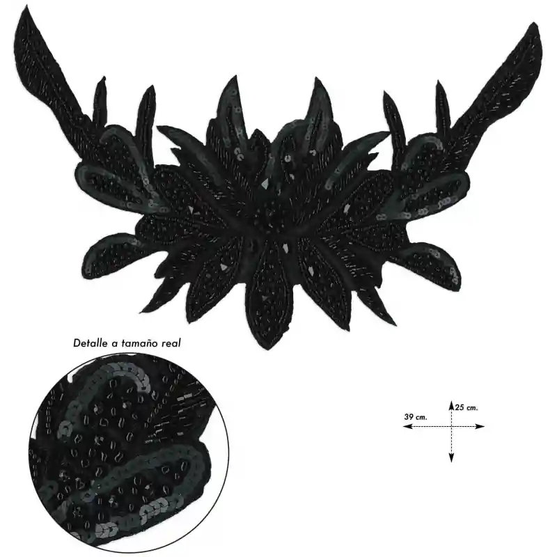 Oferta De Temporada Cuello bordado pedrería Nápoles