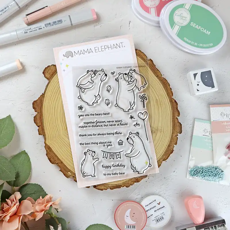 Solo Hoy Set de sellos Cub Cuddles de Mama Elephant