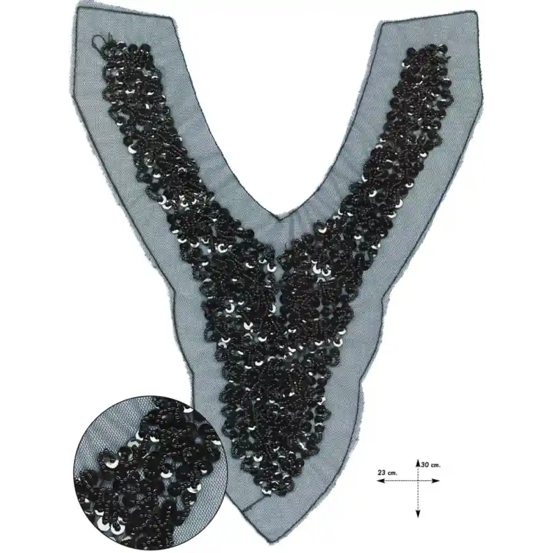 Más Vendido Cuello rocalla lentejuela Ravello