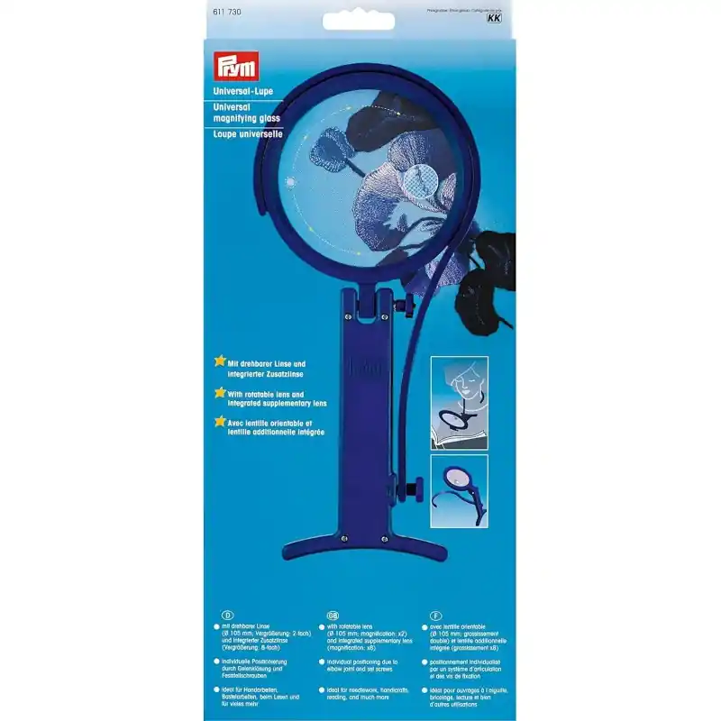 Lupa Universal Prym 611730 - Con Soporte y Aumento Dual para Manualidades Liquidación