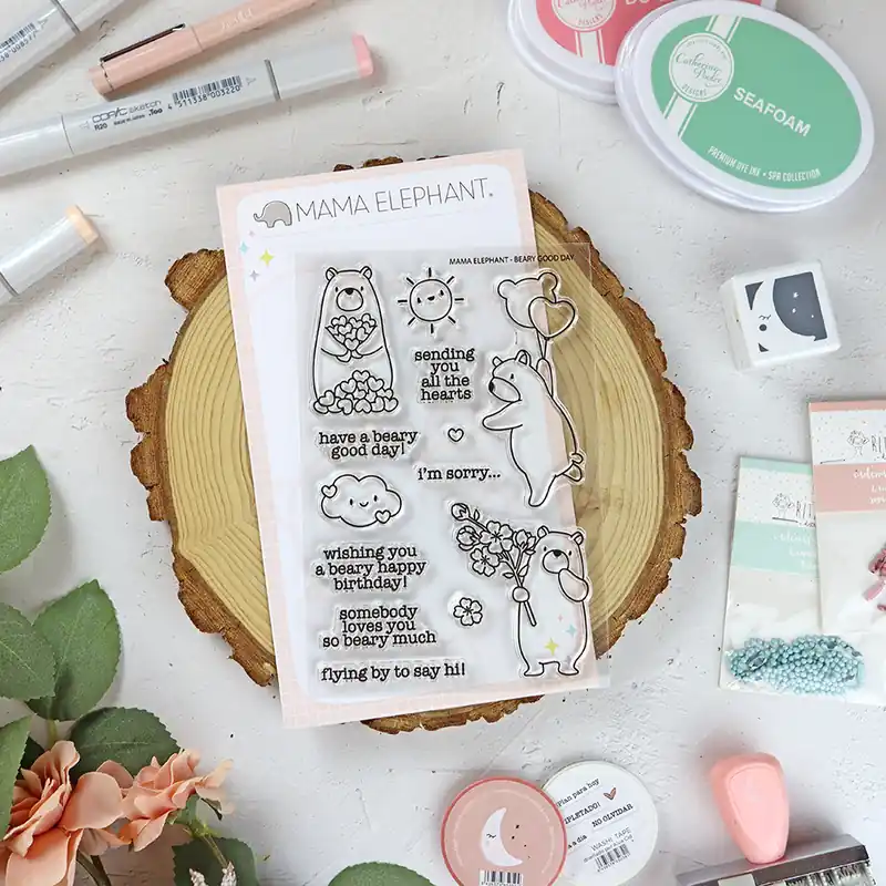 Marca Reconocida Set de sellos Beary Good Day de Mama Elephant