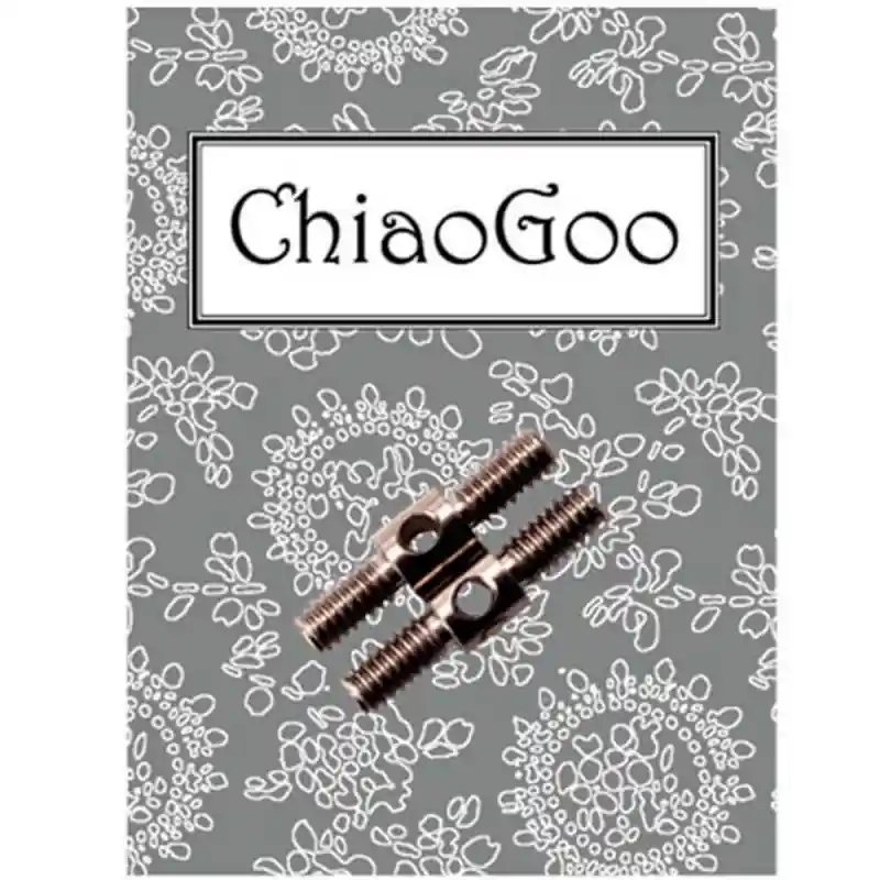 Conectores de Cable ChiaoGoo 2501 - Extensores de Acero Inoxidable para Agujas Circulares - 1,50mm hasta 2,50mm Solo Por Tiempo Limitado