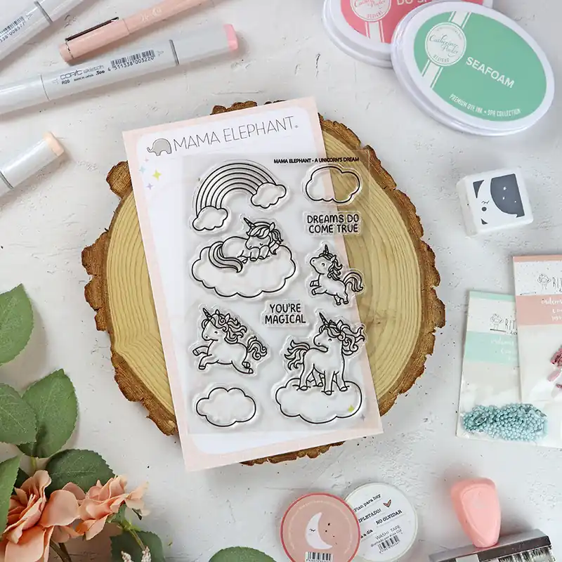 Garantía De Devolución De Dinero Set de sellos A Unicorn’s Dream de Mama Elephant