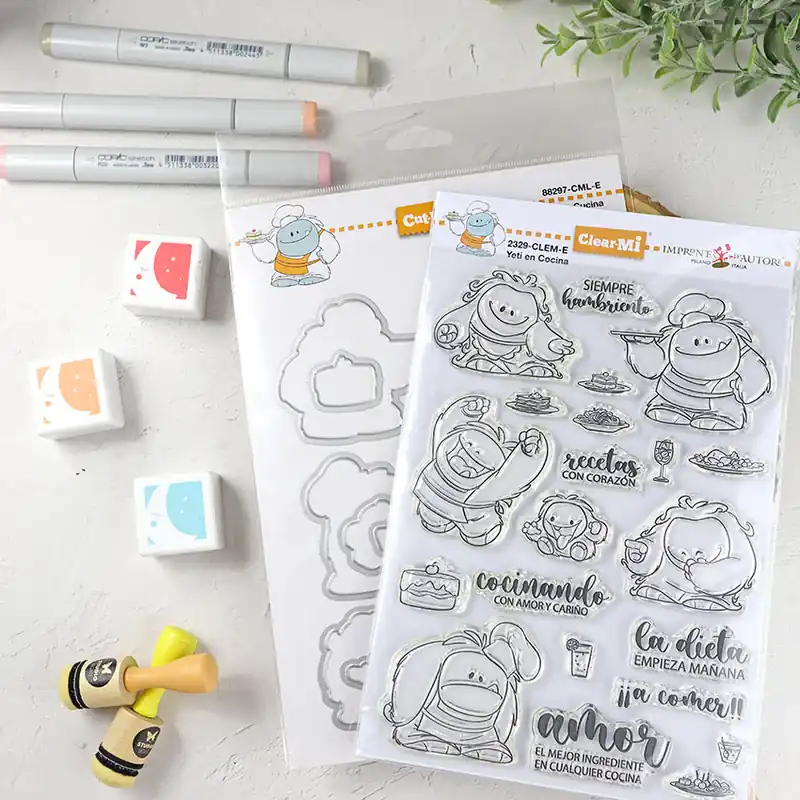 Set de sellos+troquel Yeti en la cocina de ClearMi Precio Bajo