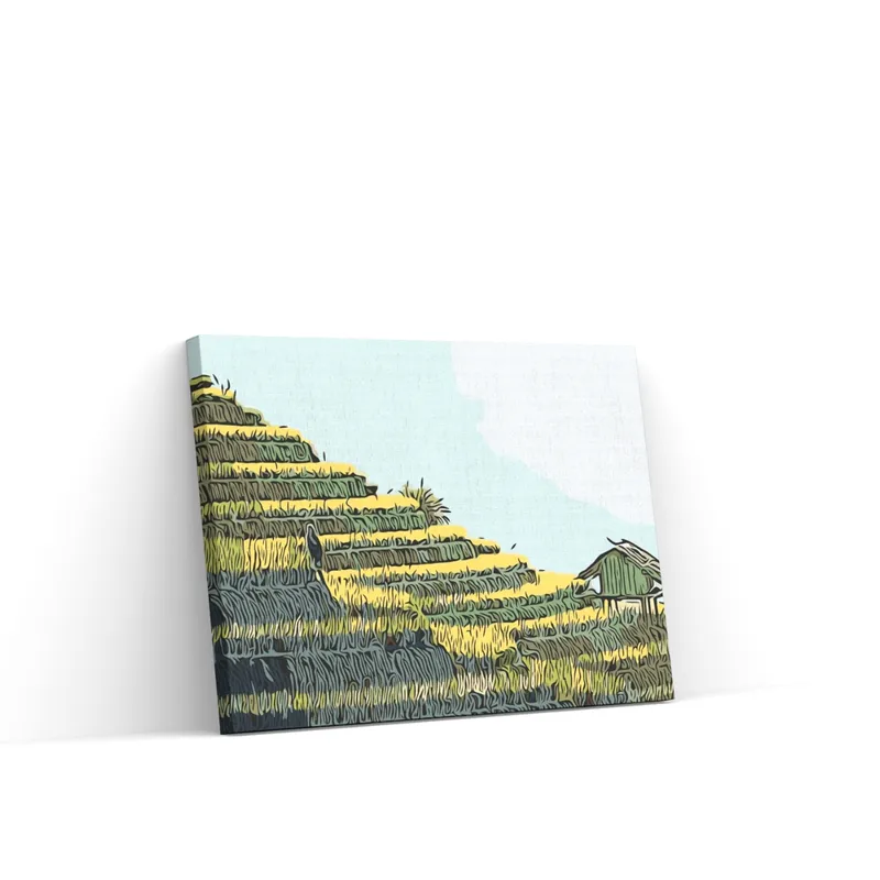 Pintar por Números – Terrazas de arroz Venta Final