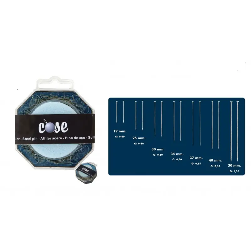 Alfiler Acero Económico 50gr COSE - Surtido para Labores - 19 mm x 0.60 mm Comprar En Línea