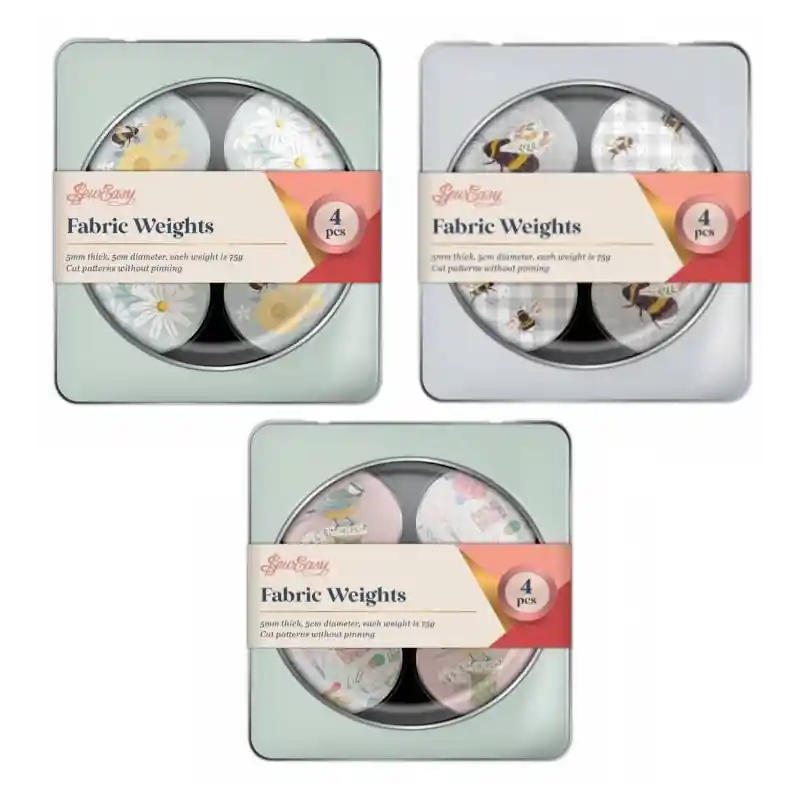 Juego de 4 Pesos para Telas Sew Easy - Hierro Cromado - 1 Bestseller