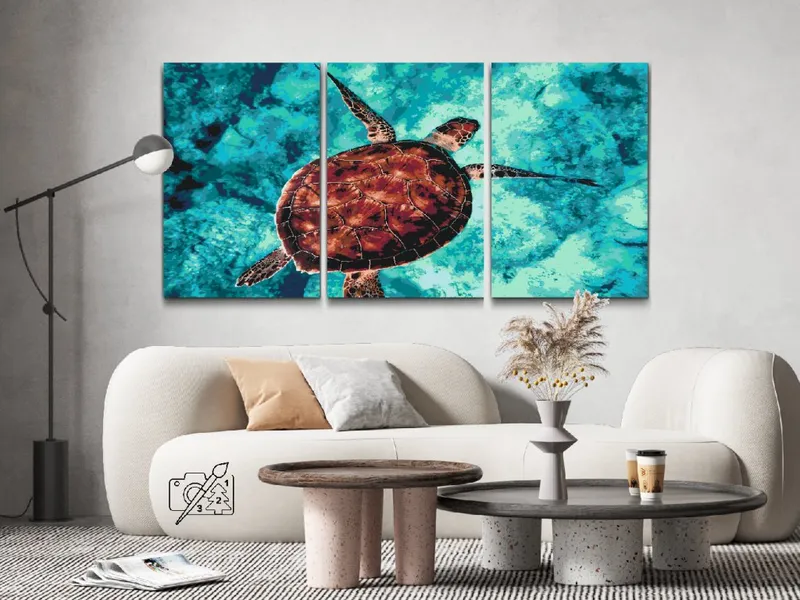 Precio De Fábrica Pintar por Números – Tortuga marina (lote de 3)