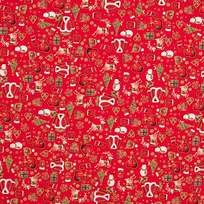 Gran Oferta Algodón Navidad Casaca Rojo