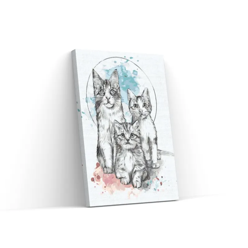 Compra Ahora Pintar por Números – Tres gatitos