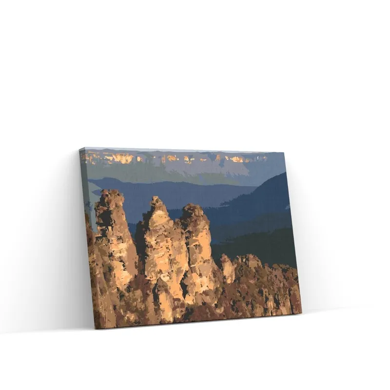 Disponible Ahora Pintar por Números – Tres Hermanas en las Montañas Azules