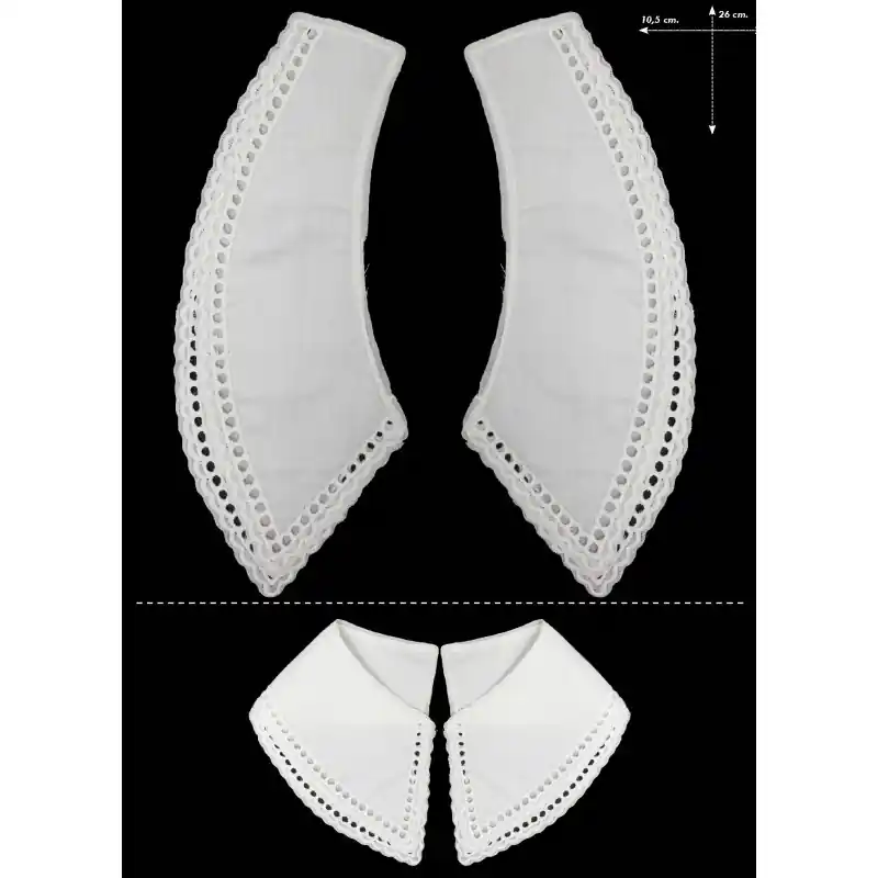 Económico Cuello batista bordado 813282