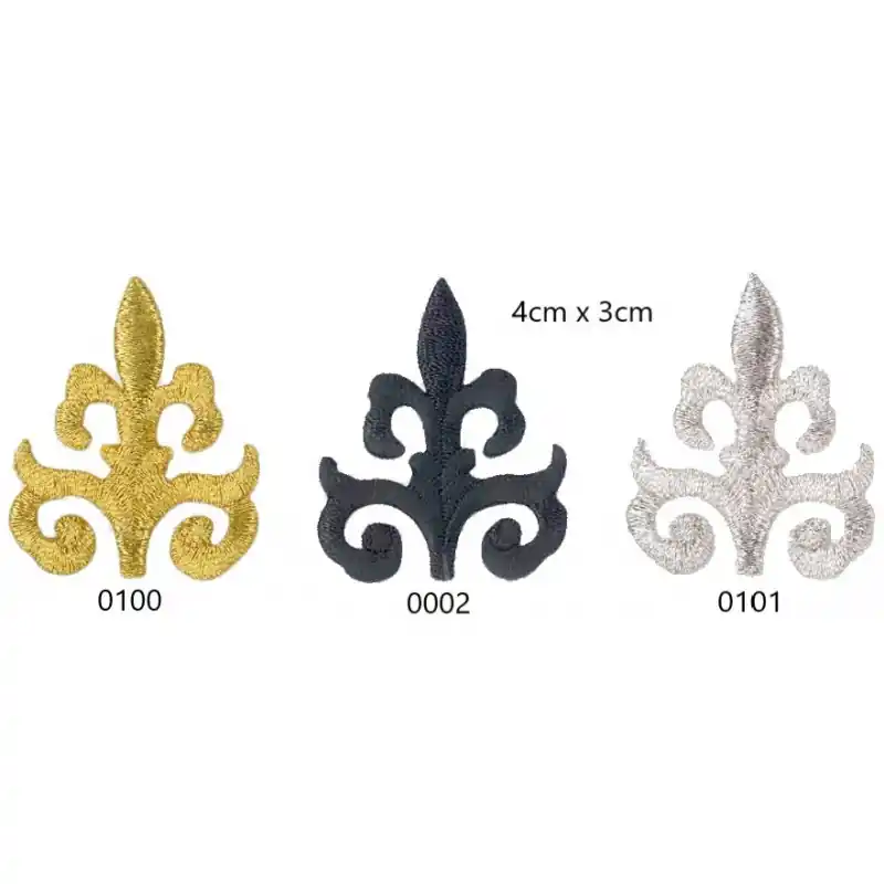 Motivo bordado termoadhesivo metalizado 164049 - 0100 Dorado Ordena Ya