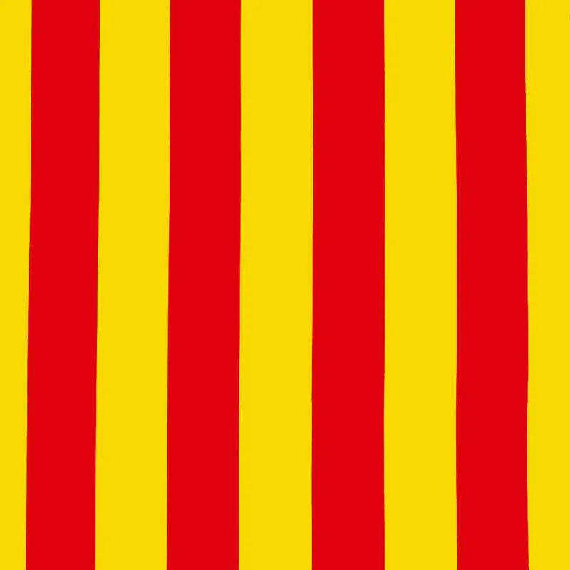 Bandera Senyera Catalana ancho145 cm Mejor Calidad