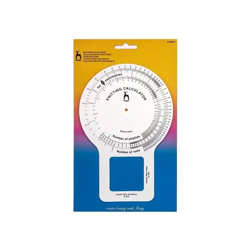 Calculadora de Tricotar Pony 60671 - Herramienta Esencial para Tejedores Última Versión