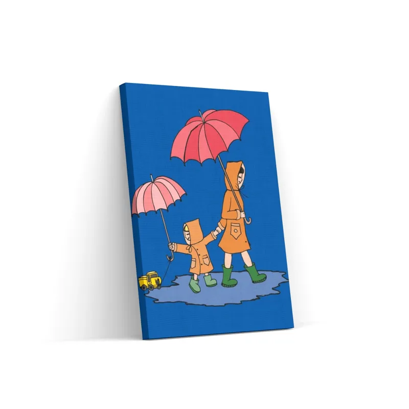 Pintar por Números – Niño con su madre durante un paseo Garantía De Devolución De Dinero