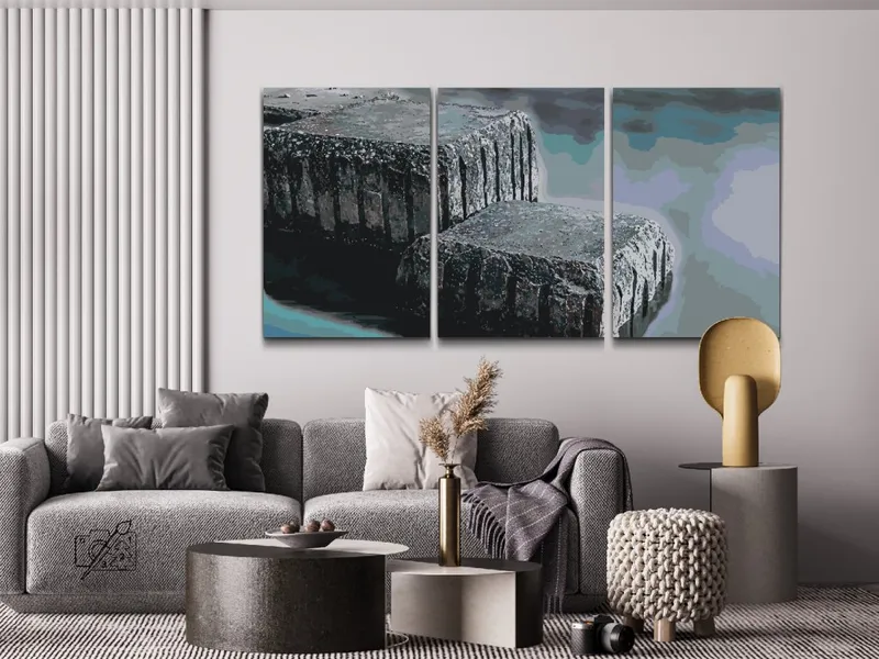 Pintar por Números – Muro de piedra (juego de 3) Novedad