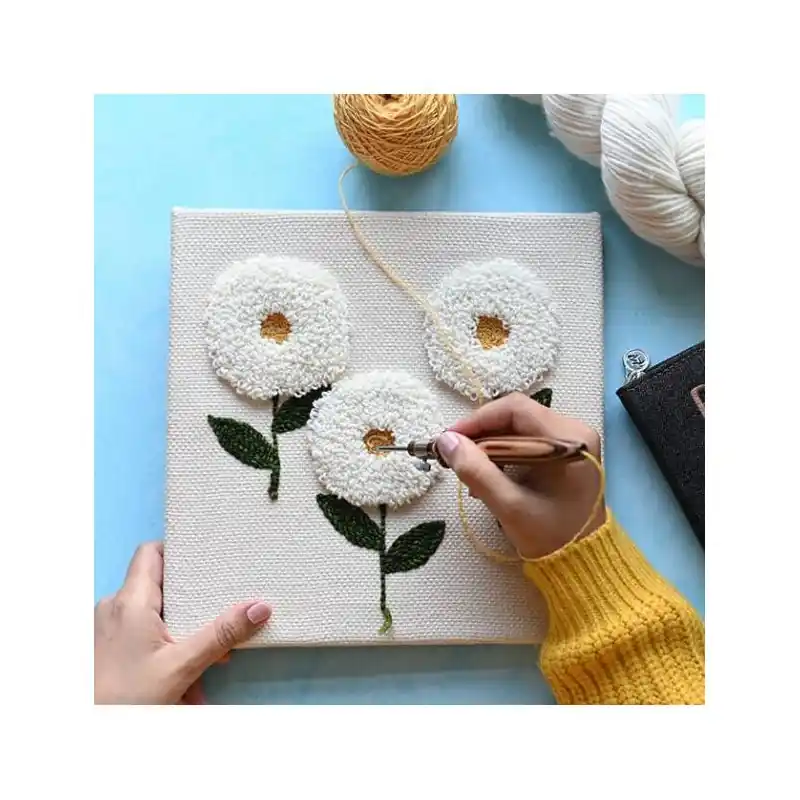 Entrega Rápida Set de 2 Bastidores Cuadrados KnitPro 21010 - Punch Needle con Tela