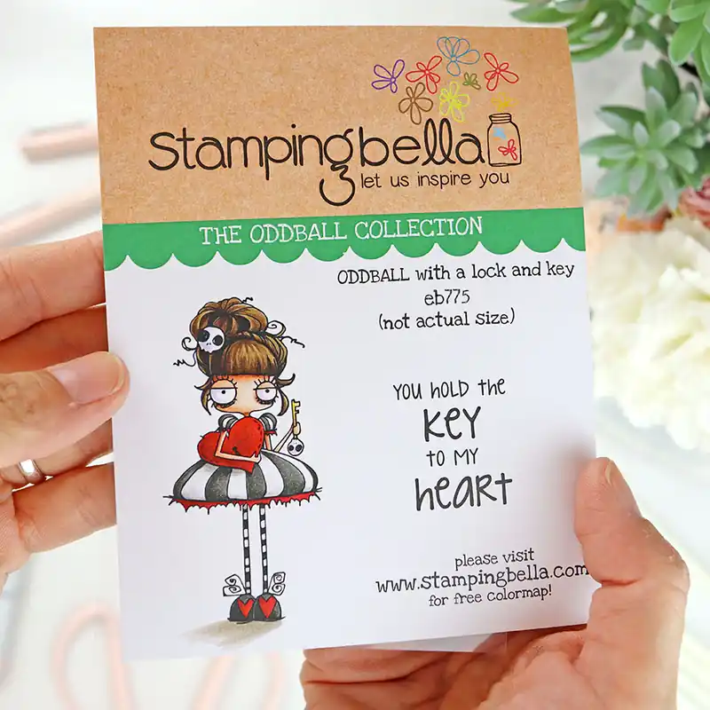 Promoción Sello Oddball with a Lock and Key de Stamping Bella