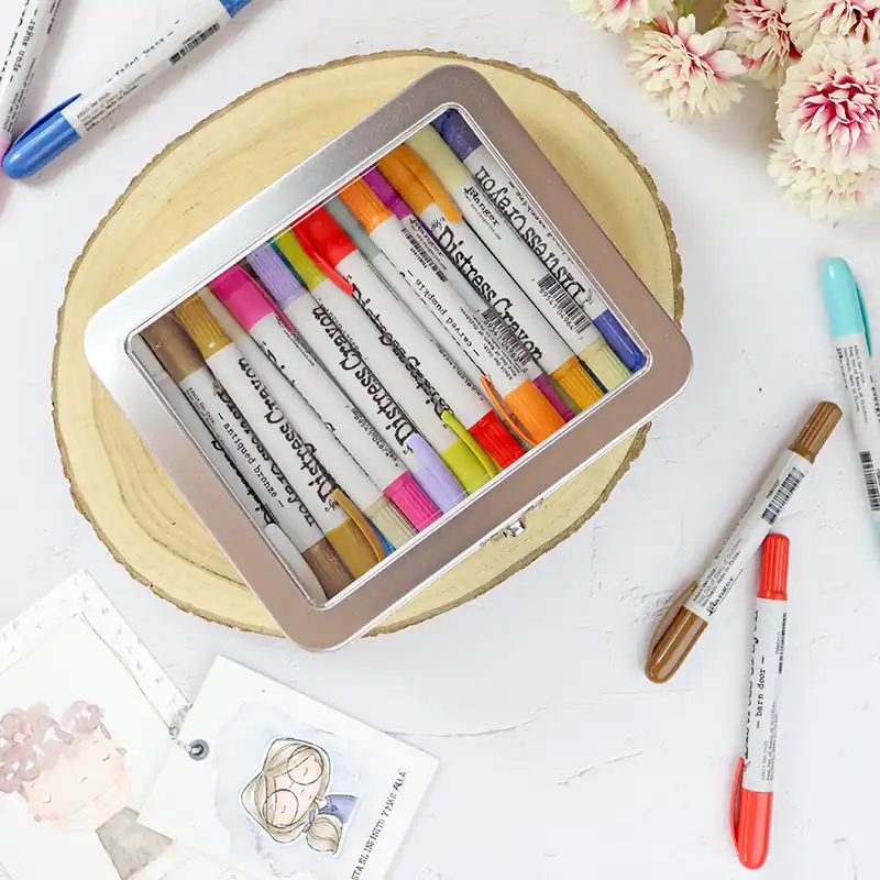 Caja de organización para Ceras Distress de Tim Holtz Promoción Exclusiva