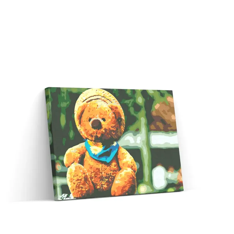 Certificado Pintar por Números – Oso con sombrero